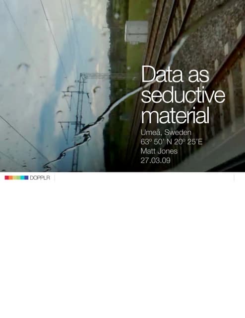 Still from “Data as Seductive Material”