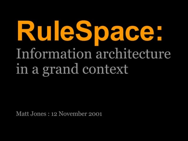 Still from “Rulespace”