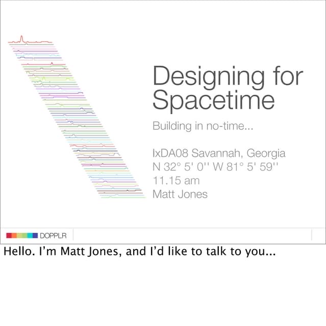 Still from “Designing for Spacetime”